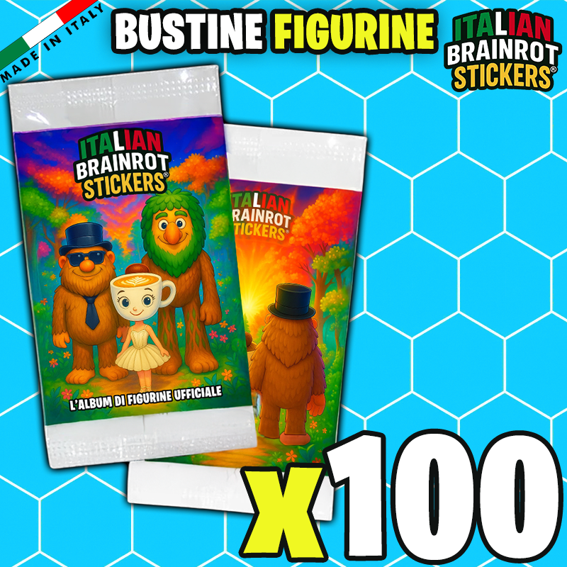 Album e/o Bustine di Figurine Italian Brainrot Stickers ® - Raccolta di Figurine Ufficiale del Brainrot Italiano