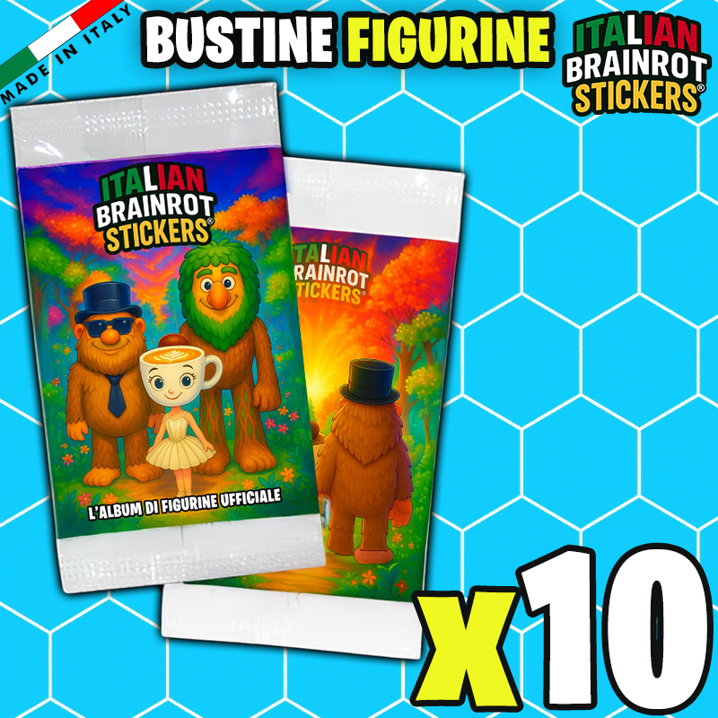 Album e/o Bustine di Figurine Italian Brainrot Stickers ® - Raccolta di Figurine Ufficiale del Brainrot Italiano