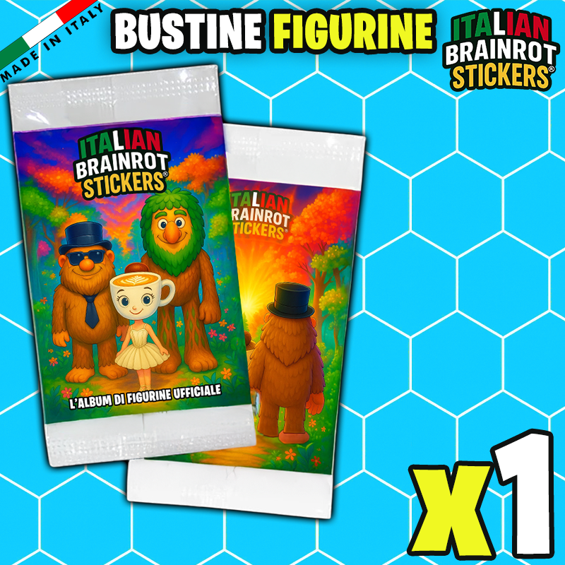 Album e/o Bustine di Figurine Italian Brainrot Stickers ® - Raccolta di Figurine Ufficiale del Brainrot Italiano