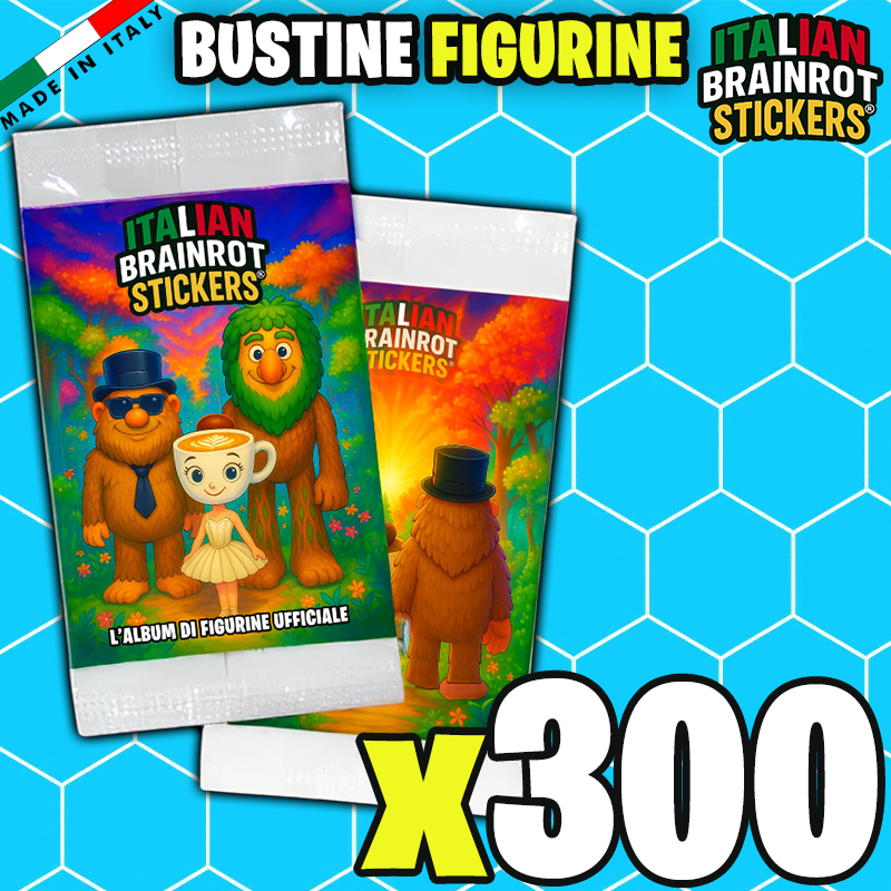Album e/o Bustine di Figurine Italian Brainrot Stickers ® - Raccolta di Figurine Ufficiale del Brainrot Italiano