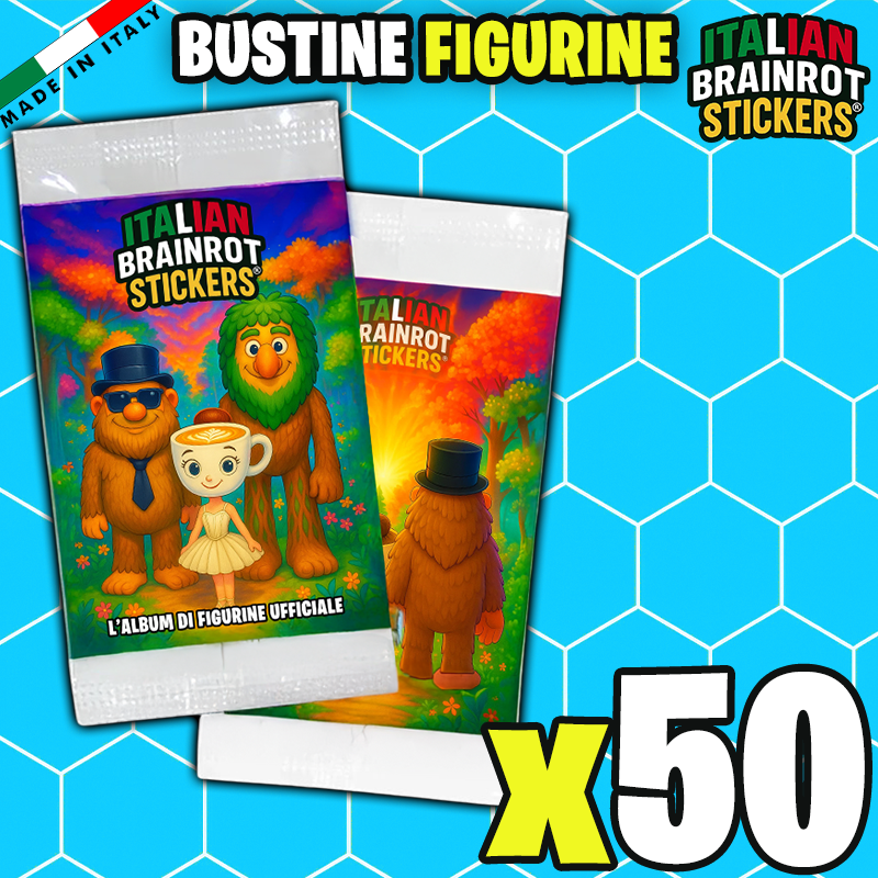 Album e/o Bustine di Figurine Italian Brainrot Stickers ® - Raccolta di Figurine Ufficiale del Brainrot Italiano