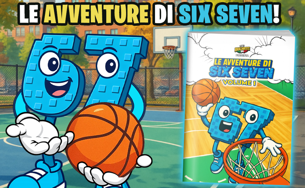 Fumetto Le Avventure di "Six Seven" Vol. 1 (Gennaio 2026) Serie 67 – Spin-off di The Brainrots