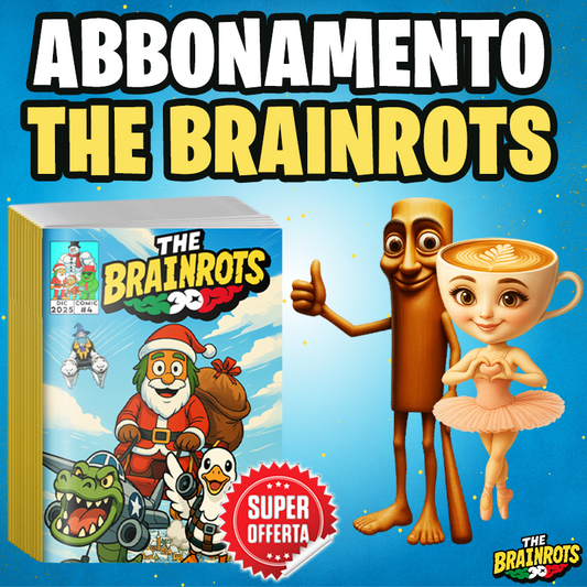 Abbonamento Annuale al fumetto The Brainrots (1 Anno - 12 mesi - 13 Volumi)