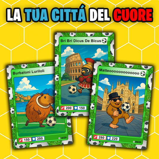 Box da 20 Cards - Italian Brainrot Card® "Goal Editon" 2025/26
