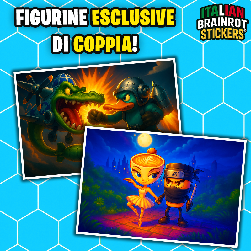 Album e/o Bustine di Figurine Italian Brainrot Stickers ® - Raccolta di Figurine Ufficiale del Brainrot Italiano