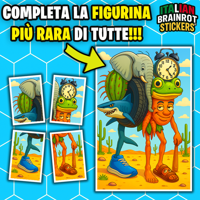 Album e/o Bustine di Figurine Italian Brainrot Stickers ® - Raccolta di Figurine Ufficiale del Brainrot Italiano