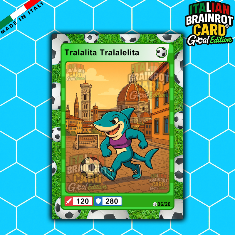 Box da 20 Cards - Italian Brainrot Card® "Goal Editon" 2025/26