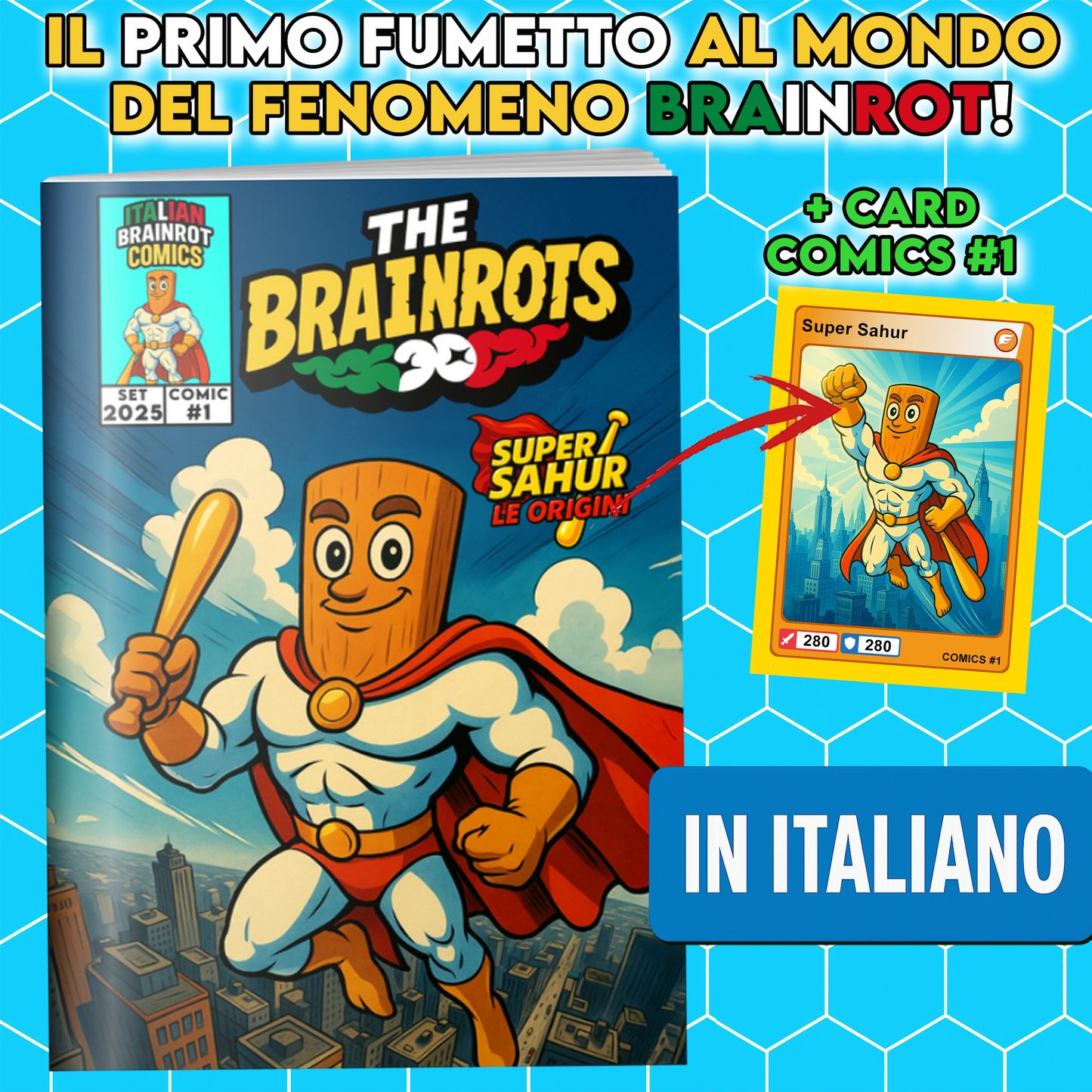 Fumetto THE BRAINROTS n. 1  Numero Uno - by Italian Brainrot Comics (Settembre 2025)