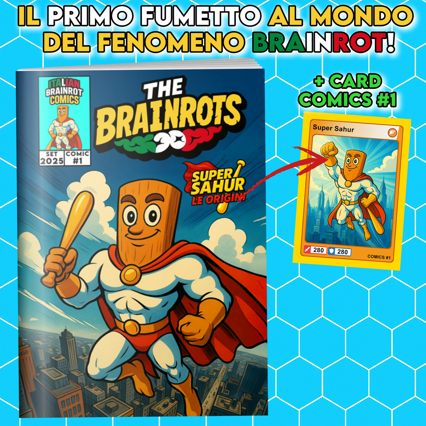 Fumetto THE BRAINROTS n. 1  Numero Uno - by Italian Brainrot Comics (Settembre 2025)