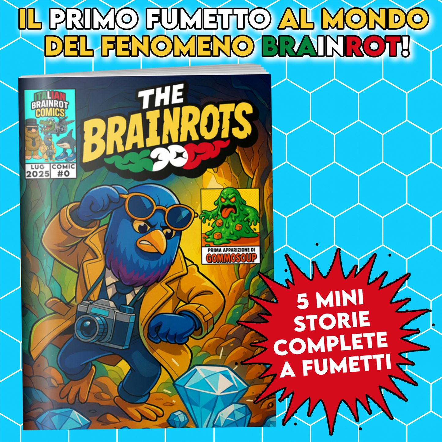 Fumetto THE BRAINROTS #0 - Numero Zero - by Italian Brainrot Comics (Luglio 2025)
