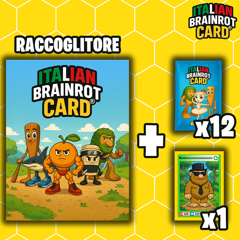 Starter Pack Raccoglitore di Carte - Italian Brainrot Card® Official TCG