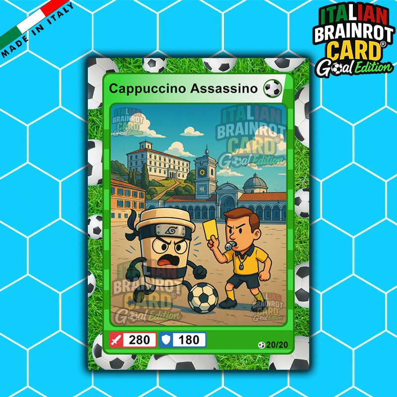 Box da 20 Cards - Italian Brainrot Card® "Goal Editon" 2025/26
