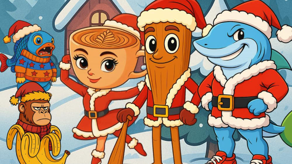 🎄 Arriva The Brainrots – Libro da Colorare Vol. 2 (Edizione Natalizia)