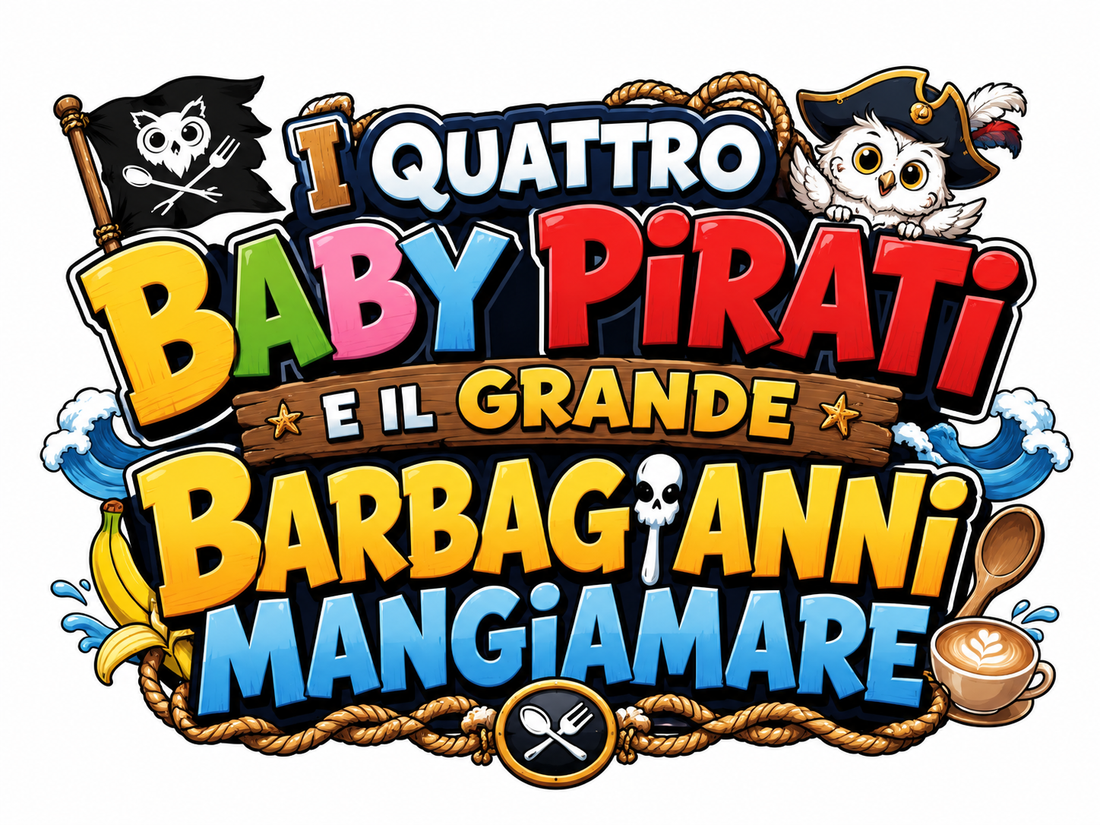 Storia : i Quattro baby pirati e il grande Barbagianni Mangiamare (The Brainrots n.12)