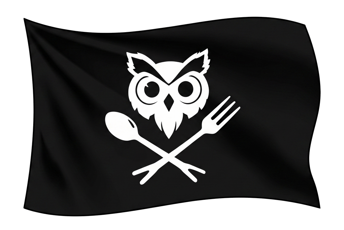 🦉🏴‍☠️ Il Grande Barbagianni Mangiamare – Il pirata che mangia i Sette Mari