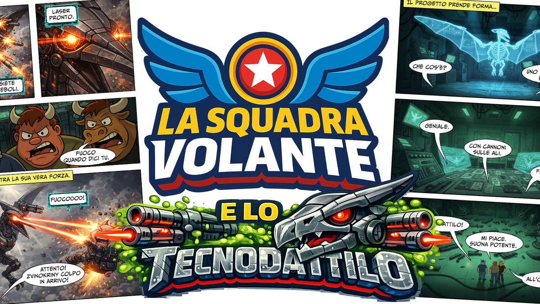 Storia: ✈️💥 La Squadra Volante e lo Tecnodattilo (The Brainrots n.7)