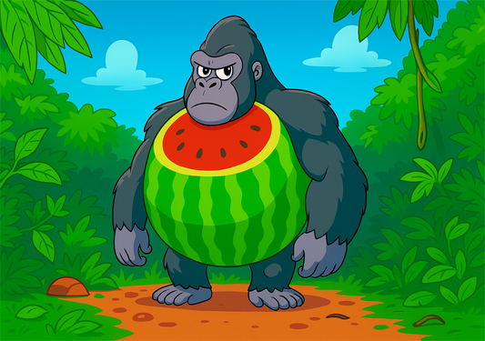 🍉🦍 Gorillo Watermellon Drillo - Il Gorilla d’Anguria che Spacca Tutto!
