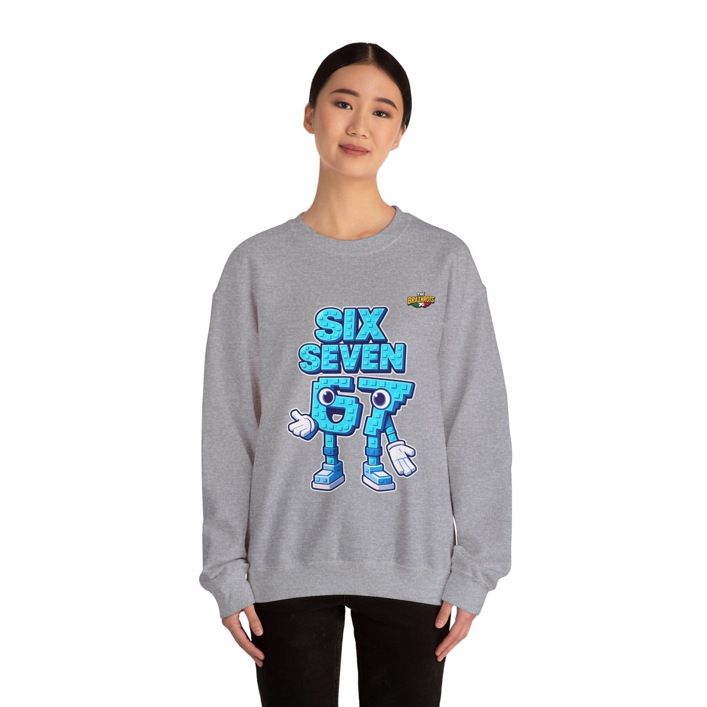 Felpa senza Cappuccio unisex The Brainrtos 67 #2 - Retro Pixel '97' Crewneck Sweatshirt