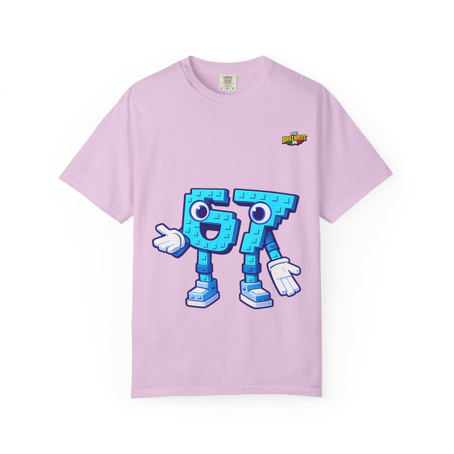 T-shirt unisex The Brainrtos 67 Six Seven #1 - Cute Blue '97' Gaming Graphic Tee