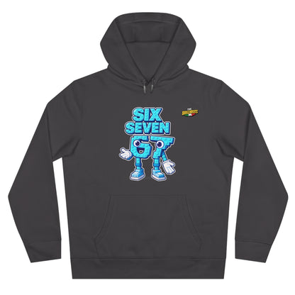 Felpa con Cappuccio unisex The Brainrtos 67 Six Seven #2 - King Graphic Hoodie — Cute Blue 97 Character Streetwear Sweatshirt