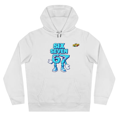 Felpa con Cappuccio unisex The Brainrtos 67 Six Seven #2 - King Graphic Hoodie — Cute Blue 97 Character Streetwear Sweatshirt