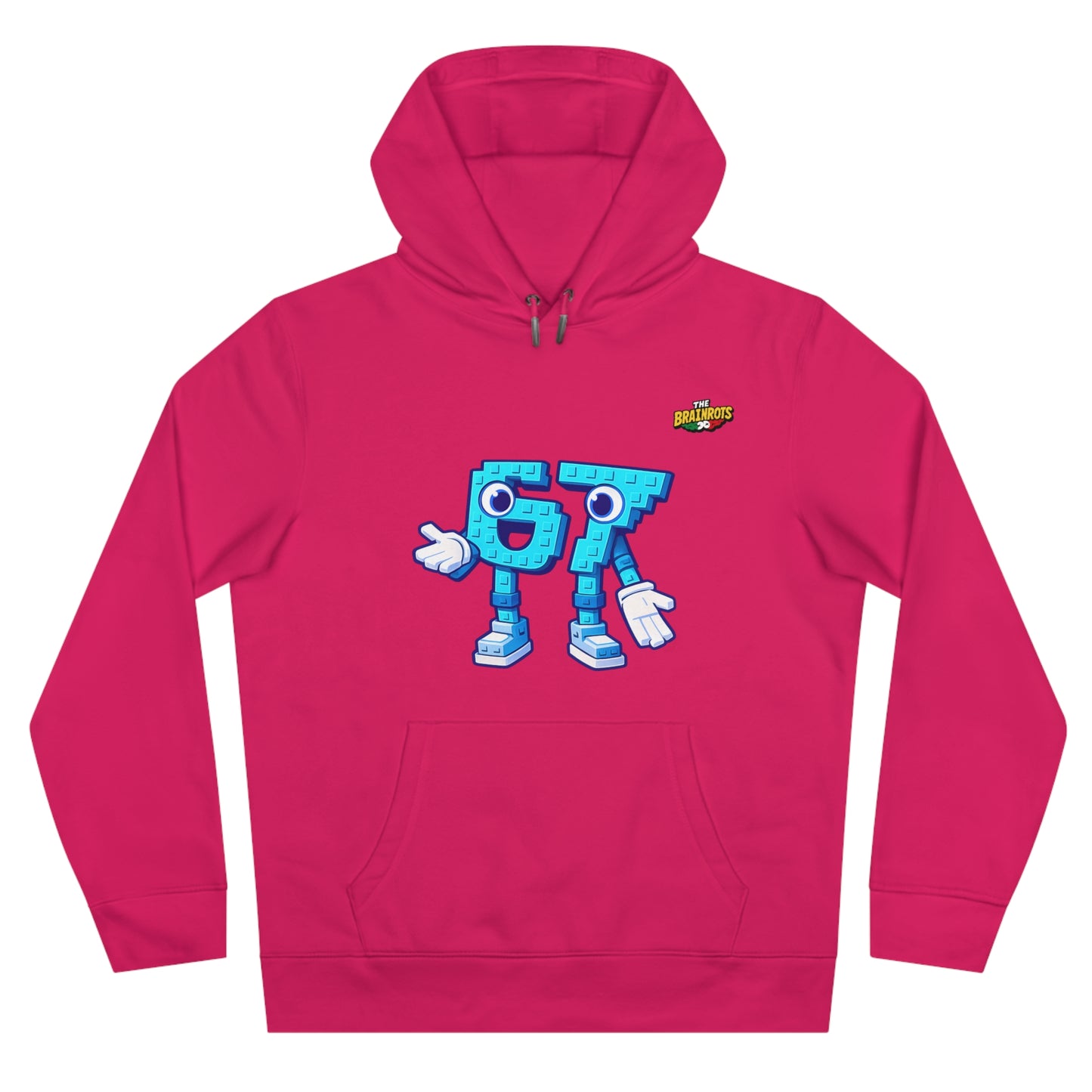 Felpa con Cappuccio unisex The Brainrtos 67 Six Seven #1 - King Graphic Hoodie — Cute Blue 97 Character Streetwear Sweatshirt