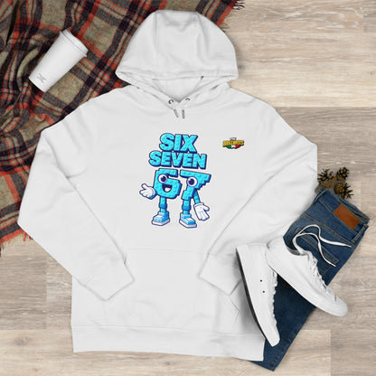 Felpa con Cappuccio unisex The Brainrtos 67 Six Seven #2 - King Graphic Hoodie — Cute Blue 97 Character Streetwear Sweatshirt