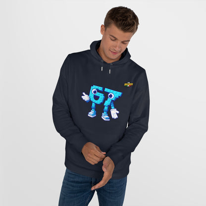Felpa con Cappuccio unisex The Brainrtos 67 Six Seven #1 - King Graphic Hoodie — Cute Blue 97 Character Streetwear Sweatshirt