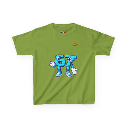 T-Shirt Bambini Collezione The Brainrots 67 Six Seven #1 - Kids Tee - Playful Blue Cartoon '97' Character Graphic