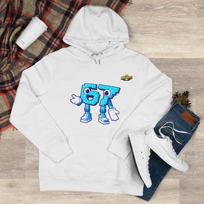 Felpa con Cappuccio unisex The Brainrtos 67 Six Seven #1 - King Graphic Hoodie — Cute Blue 97 Character Streetwear Sweatshirt