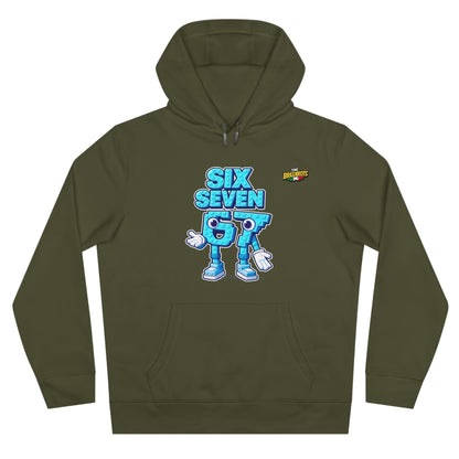 Felpa con Cappuccio unisex The Brainrtos 67 Six Seven #2 - King Graphic Hoodie — Cute Blue 97 Character Streetwear Sweatshirt
