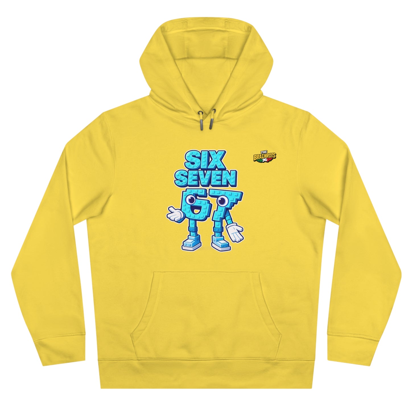 Felpa con Cappuccio unisex The Brainrtos 67 Six Seven #2 - King Graphic Hoodie — Cute Blue 97 Character Streetwear Sweatshirt