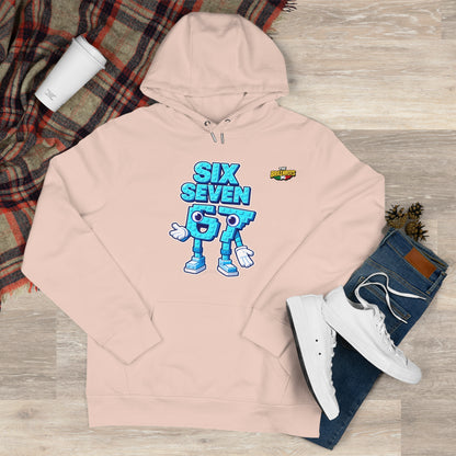 Felpa con Cappuccio unisex The Brainrtos 67 Six Seven #2 - King Graphic Hoodie — Cute Blue 97 Character Streetwear Sweatshirt