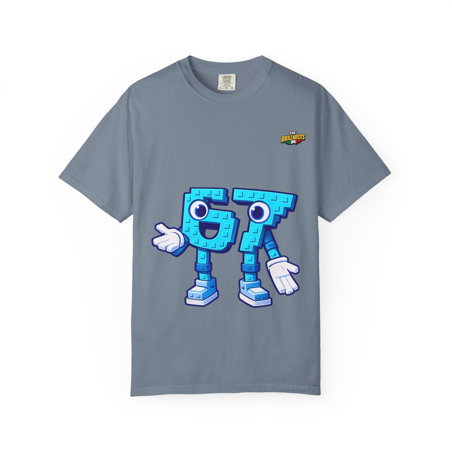 T-shirt unisex The Brainrtos 67 Six Seven #1 - Cute Blue '97' Gaming Graphic Tee