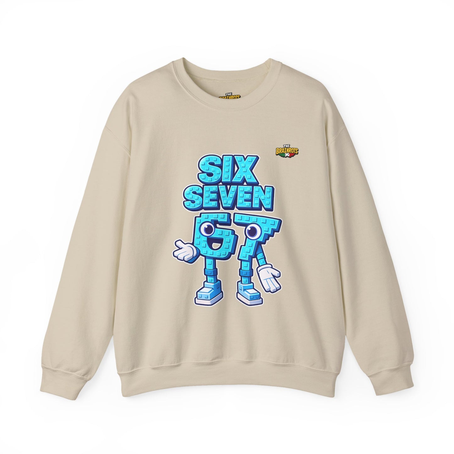 Felpa senza Cappuccio unisex The Brainrtos 67 #2 - Retro Pixel '97' Crewneck Sweatshirt