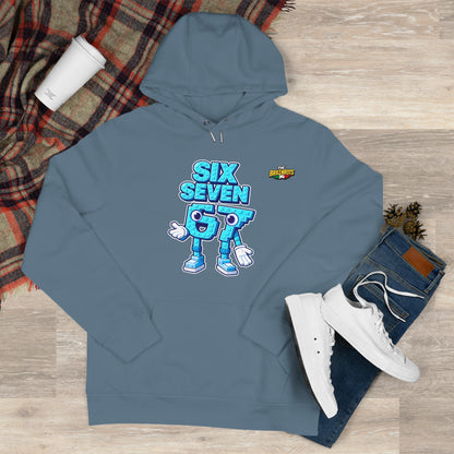 Felpa con Cappuccio unisex The Brainrtos 67 Six Seven #2 - King Graphic Hoodie — Cute Blue 97 Character Streetwear Sweatshirt