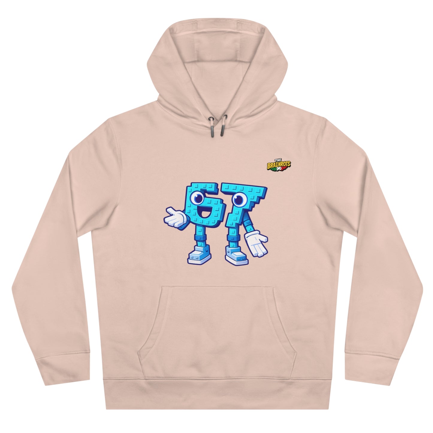 Felpa con Cappuccio unisex The Brainrtos 67 Six Seven #1 - King Graphic Hoodie — Cute Blue 97 Character Streetwear Sweatshirt