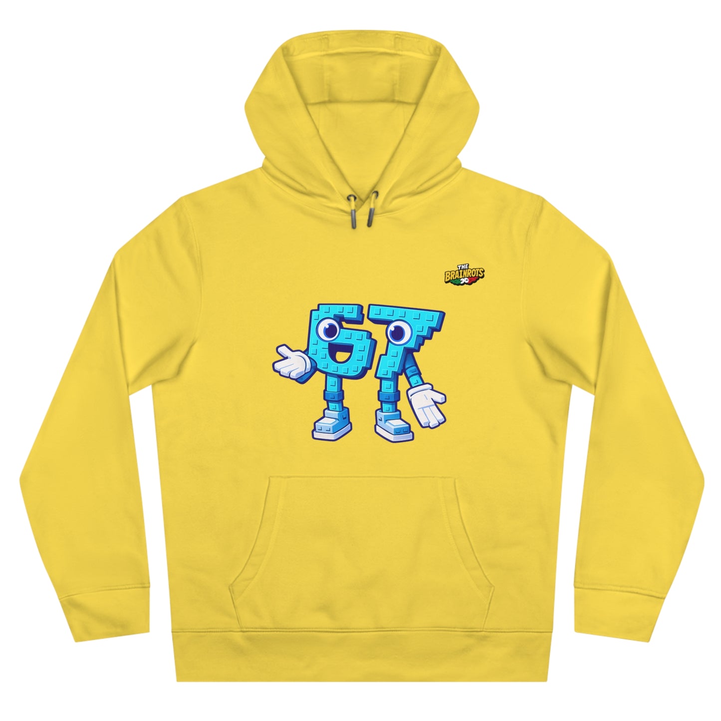 Felpa con Cappuccio unisex The Brainrtos 67 Six Seven #1 - King Graphic Hoodie — Cute Blue 97 Character Streetwear Sweatshirt