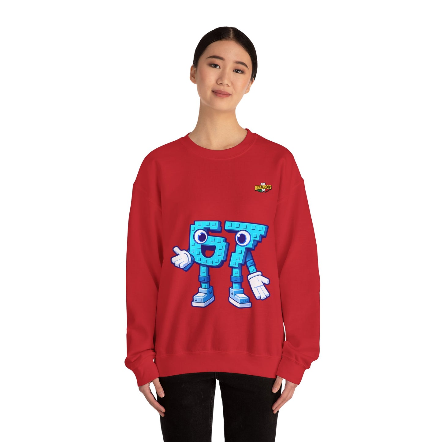 Felpa senza Cappuccio unisex The Brainrtos 67 Six Seven #1 - Retro Pixel '97' Crewneck Sweatshirt