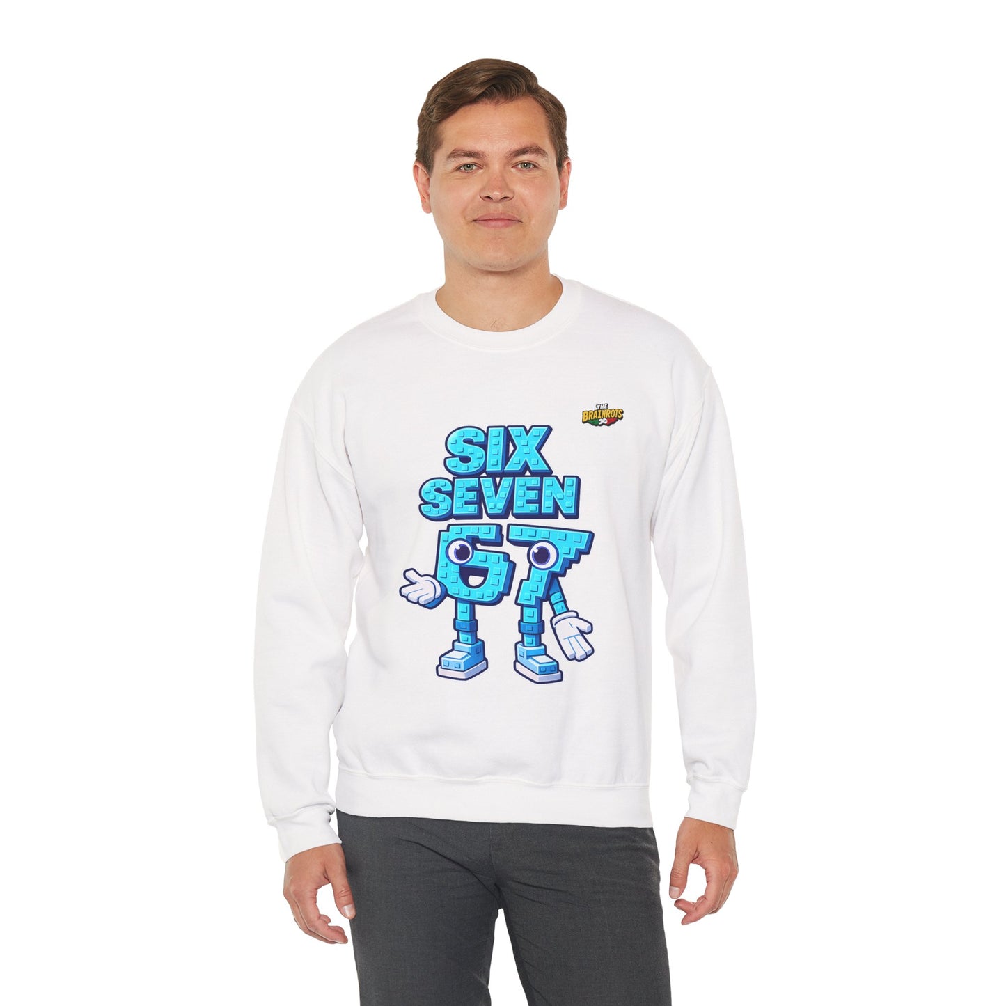 Felpa senza Cappuccio unisex The Brainrtos 67 #2 - Retro Pixel '97' Crewneck Sweatshirt
