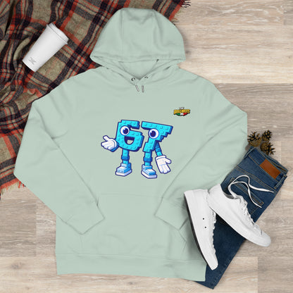 Felpa con Cappuccio unisex The Brainrtos 67 Six Seven #1 - King Graphic Hoodie — Cute Blue 97 Character Streetwear Sweatshirt