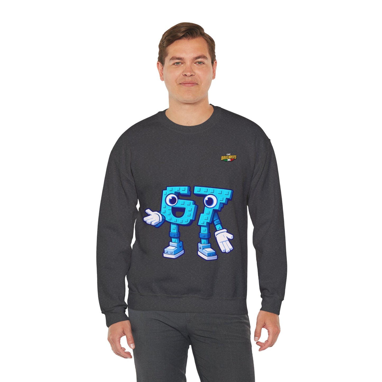 Felpa senza Cappuccio unisex The Brainrtos 67 Six Seven #1 - Retro Pixel '97' Crewneck Sweatshirt