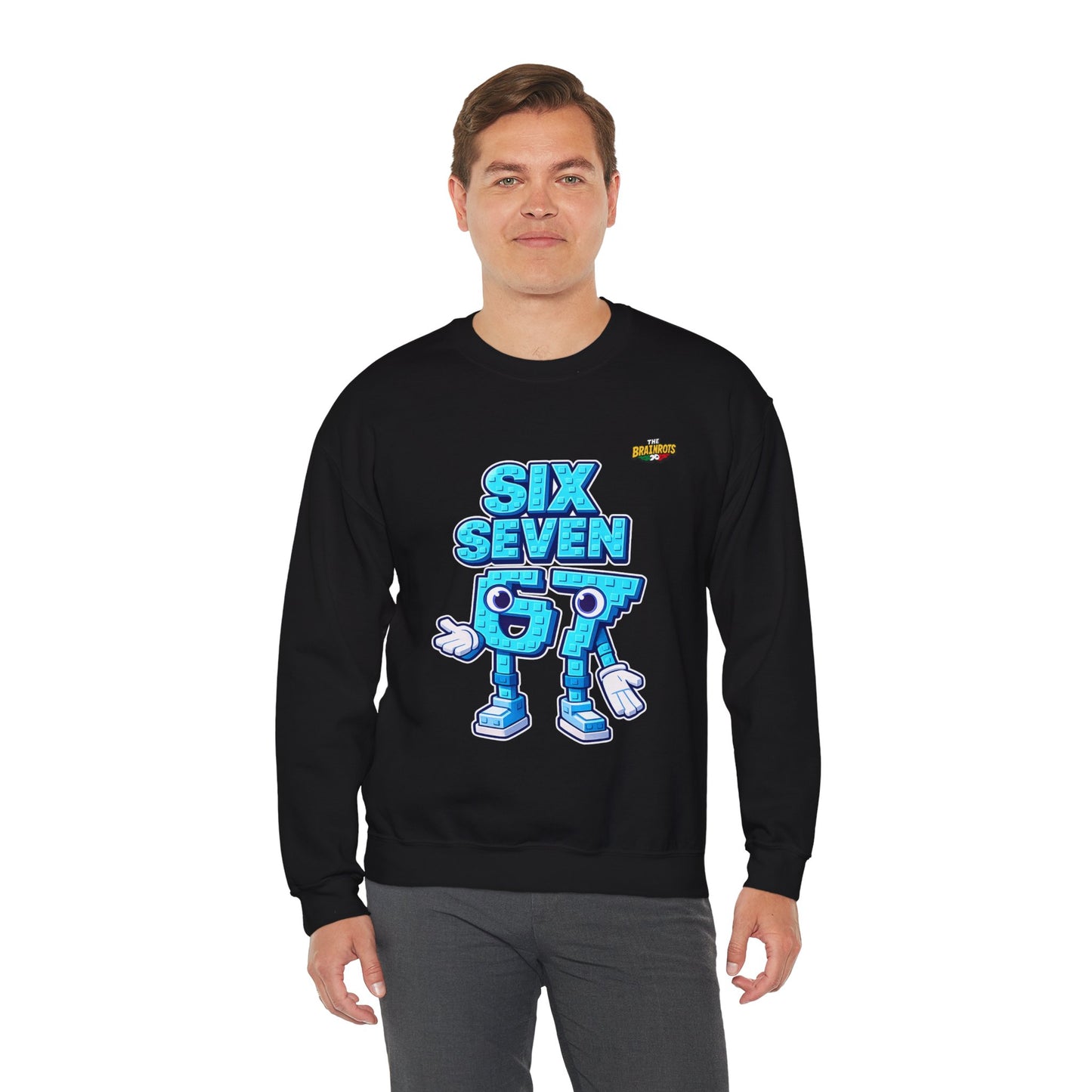 Felpa senza Cappuccio unisex The Brainrtos 67 #2 - Retro Pixel '97' Crewneck Sweatshirt