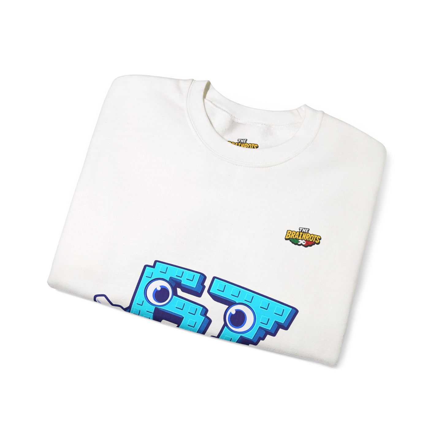 Felpa senza Cappuccio unisex The Brainrtos 67 Six Seven #1 - Retro Pixel '97' Crewneck Sweatshirt