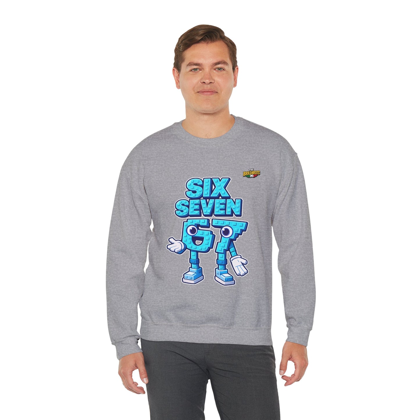 Felpa senza Cappuccio unisex The Brainrtos 67 #2 - Retro Pixel '97' Crewneck Sweatshirt