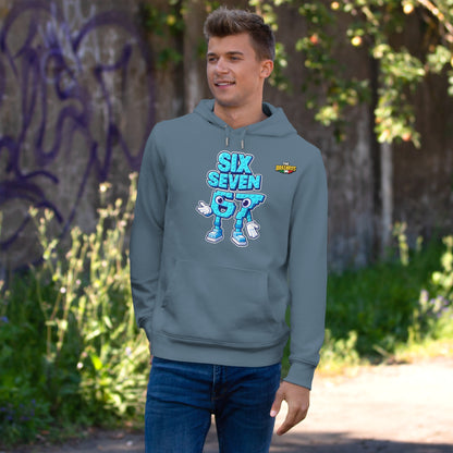 Felpa con Cappuccio unisex The Brainrtos 67 Six Seven #2 - King Graphic Hoodie — Cute Blue 97 Character Streetwear Sweatshirt