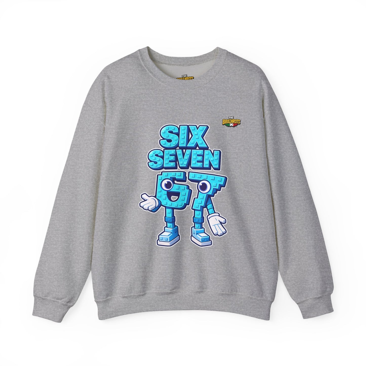 Felpa senza Cappuccio unisex The Brainrtos 67 #2 - Retro Pixel '97' Crewneck Sweatshirt