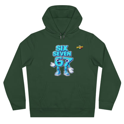 Felpa con Cappuccio unisex The Brainrtos 67 Six Seven #2 - King Graphic Hoodie — Cute Blue 97 Character Streetwear Sweatshirt