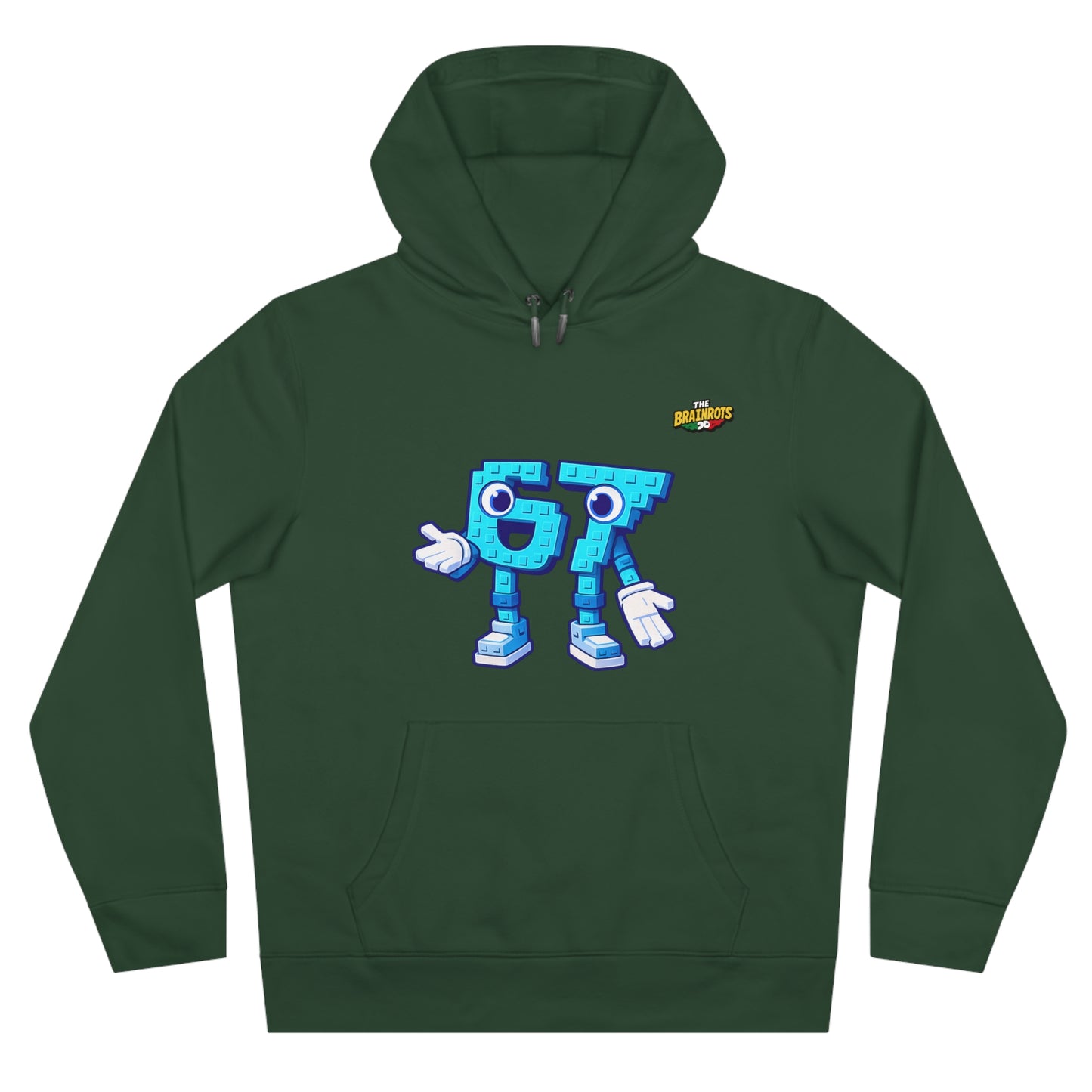 Felpa con Cappuccio unisex The Brainrtos 67 Six Seven #1 - King Graphic Hoodie — Cute Blue 97 Character Streetwear Sweatshirt