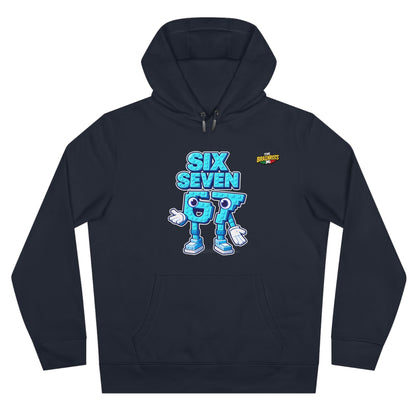 Felpa con Cappuccio unisex The Brainrtos 67 Six Seven #2 - King Graphic Hoodie — Cute Blue 97 Character Streetwear Sweatshirt